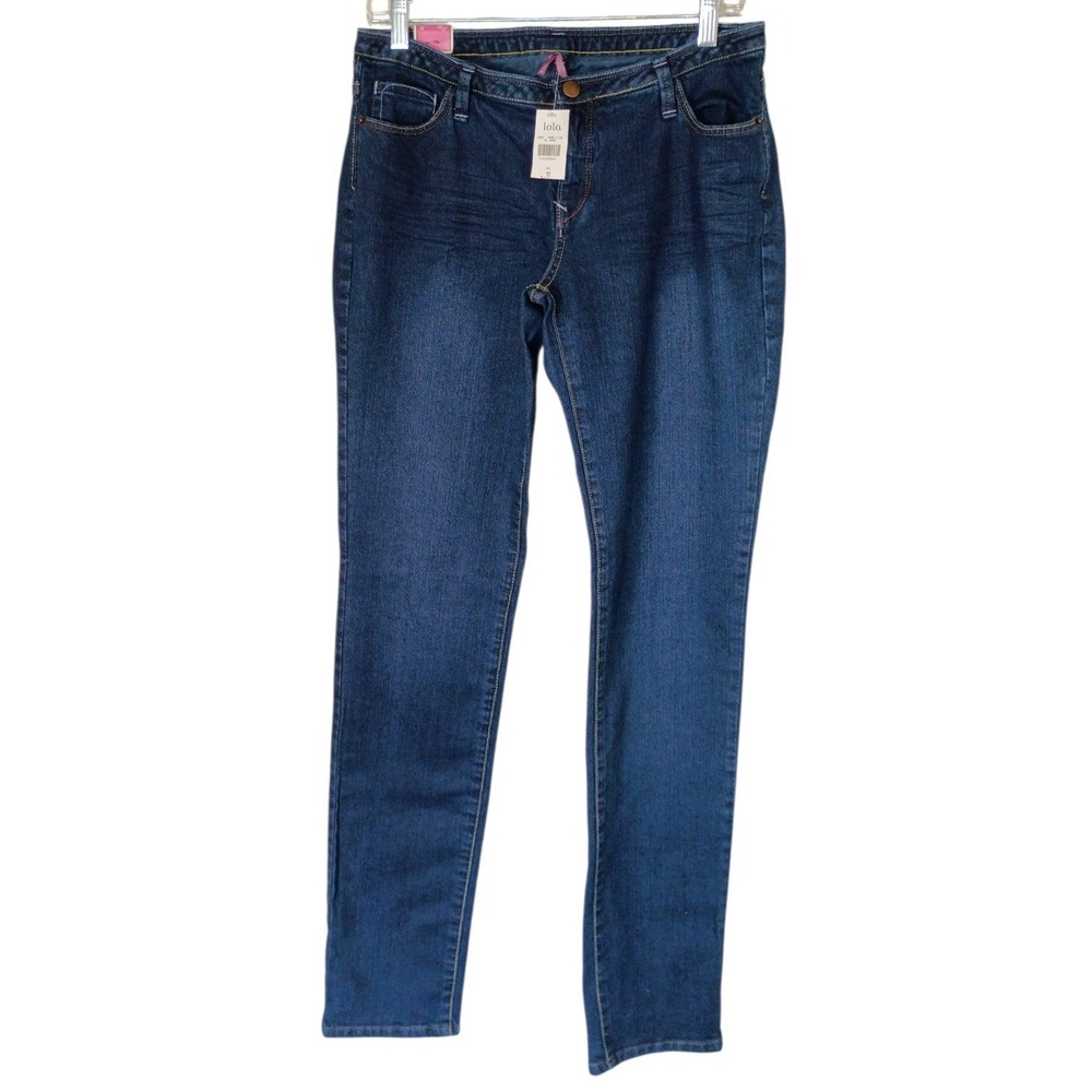 Vintage Lola Peggy Skinny Jeans Women 11 Dark Low Rise Stretch Tapered Ankle NEW